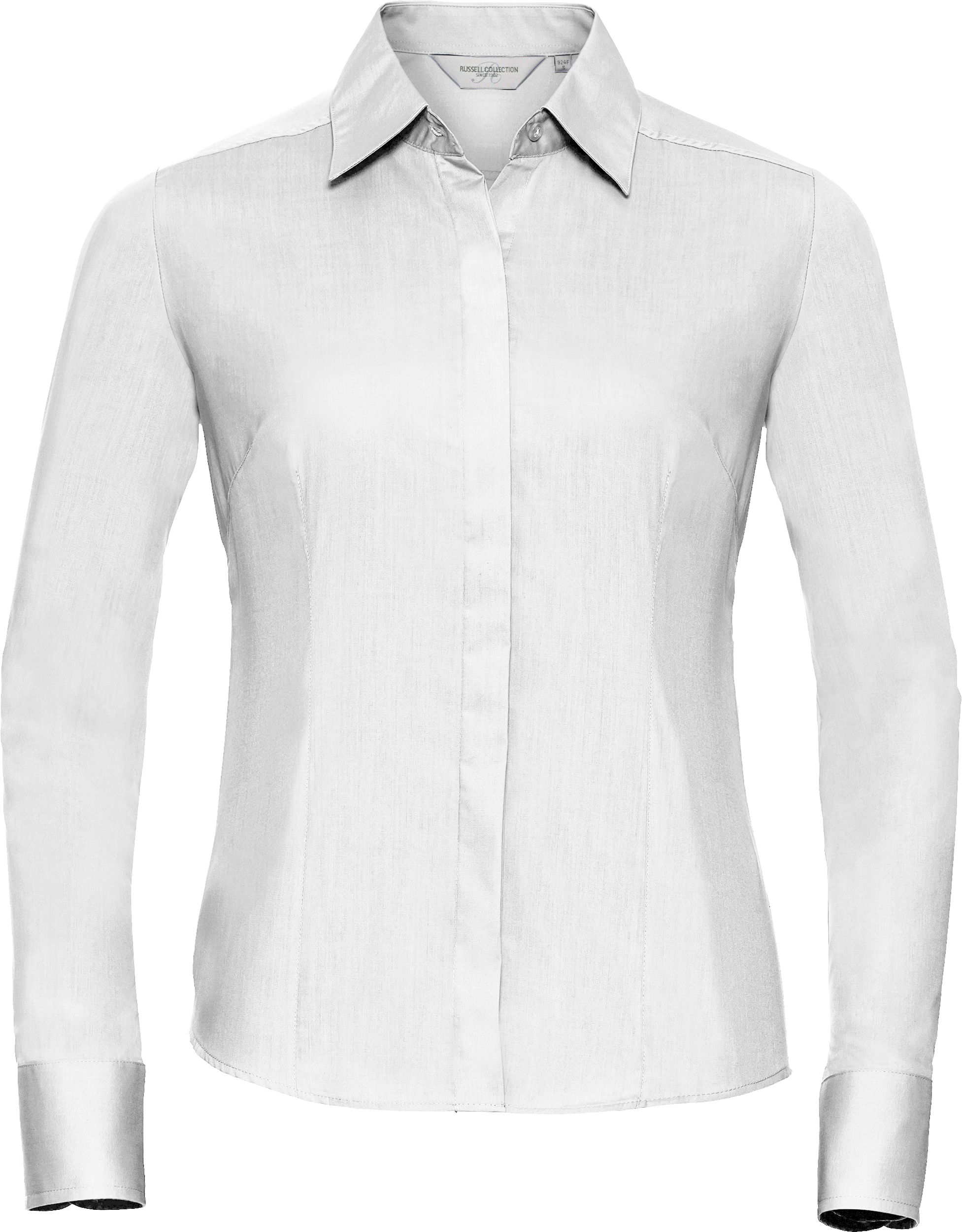 Ladies' Long Sleeve Fitted Polycotton Poplin Shirt
