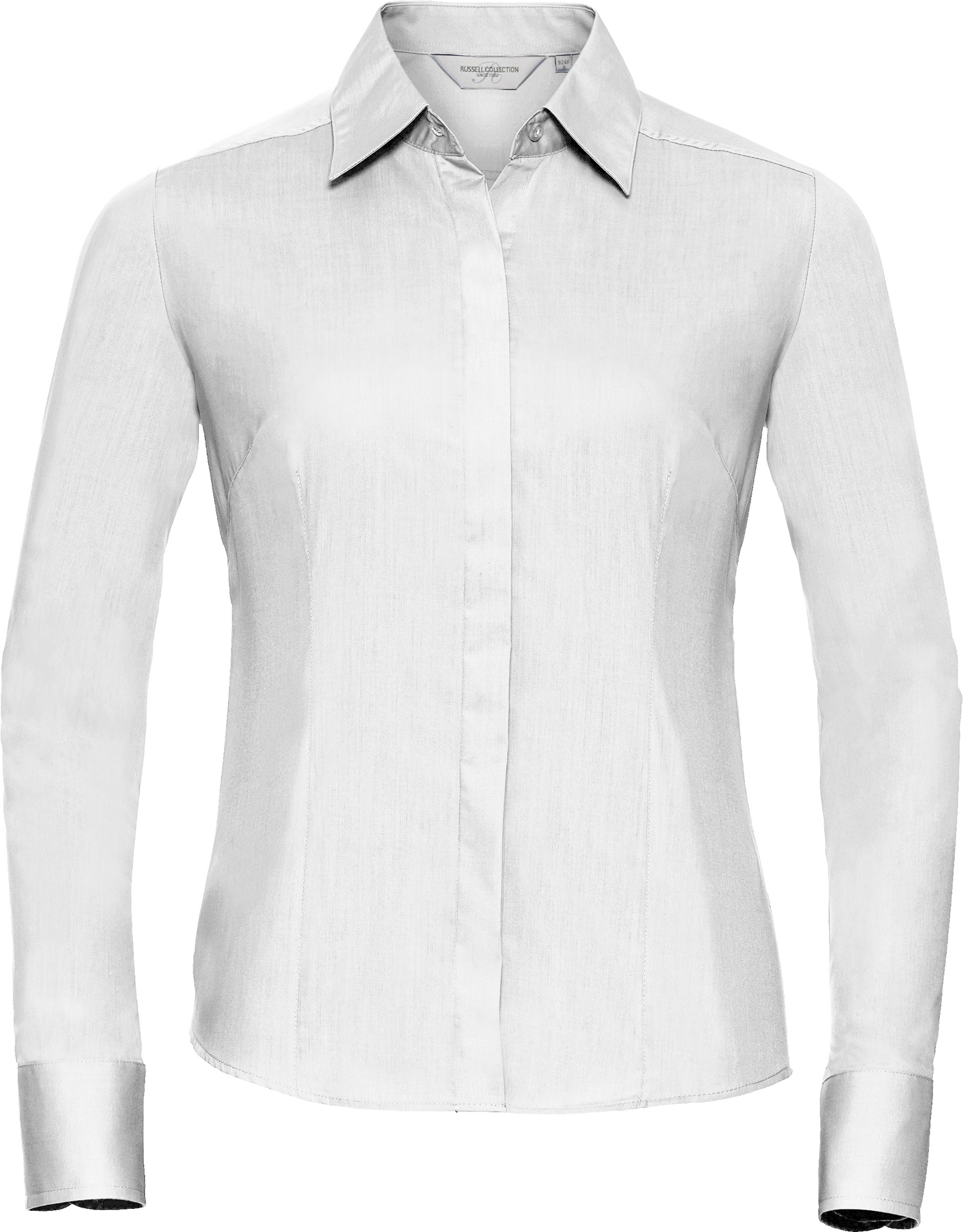 Ladies' Long Sleeve Fitted Polycotton Poplin Shirt