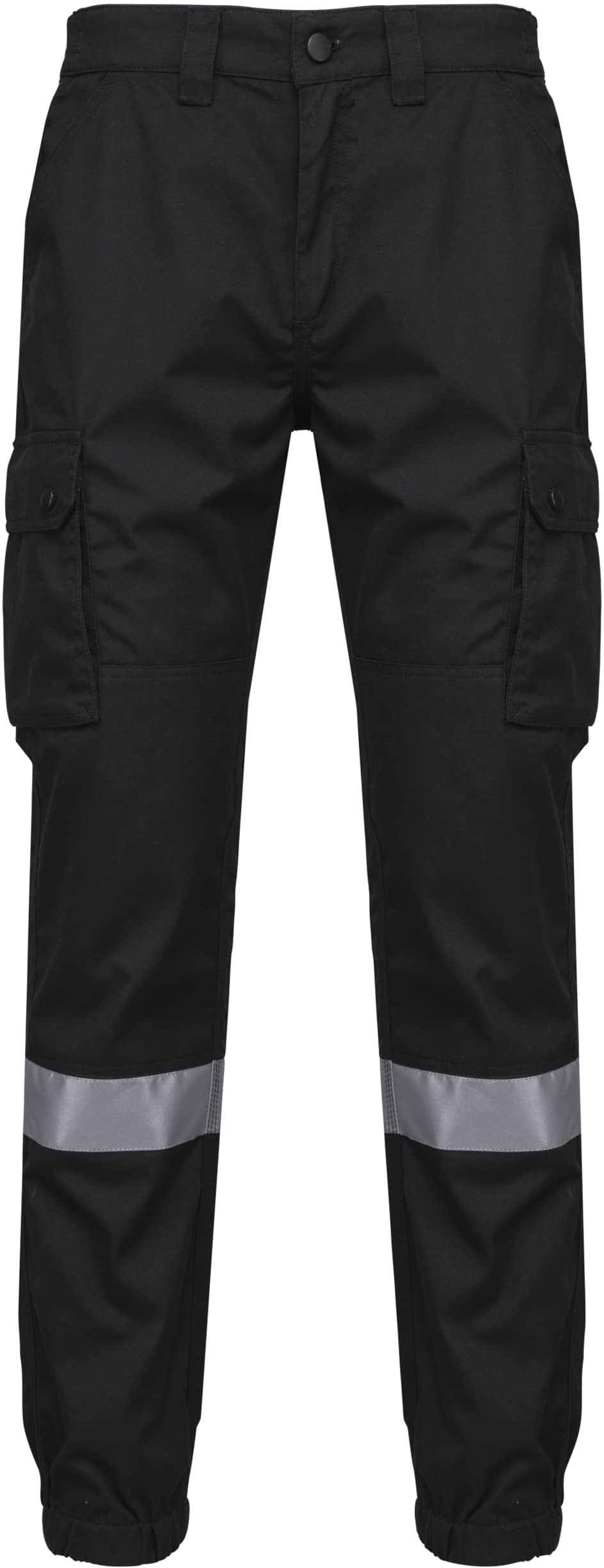 Unisex-Cargo-Hose mit elastischem Saum und reflektierendem Streifen