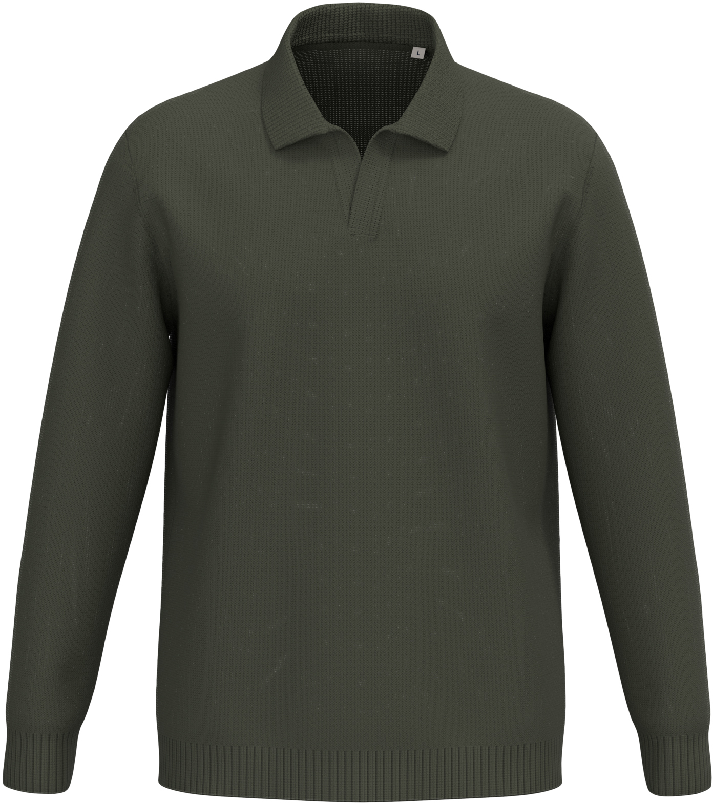 Herrenpullover mit Polokragen