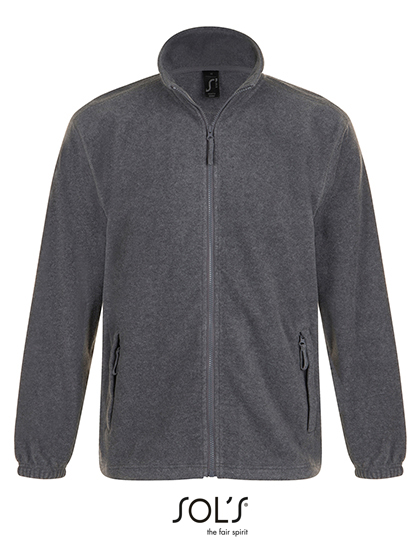 Klassische Herren-Fleecejacke "North" mit Stehkragen