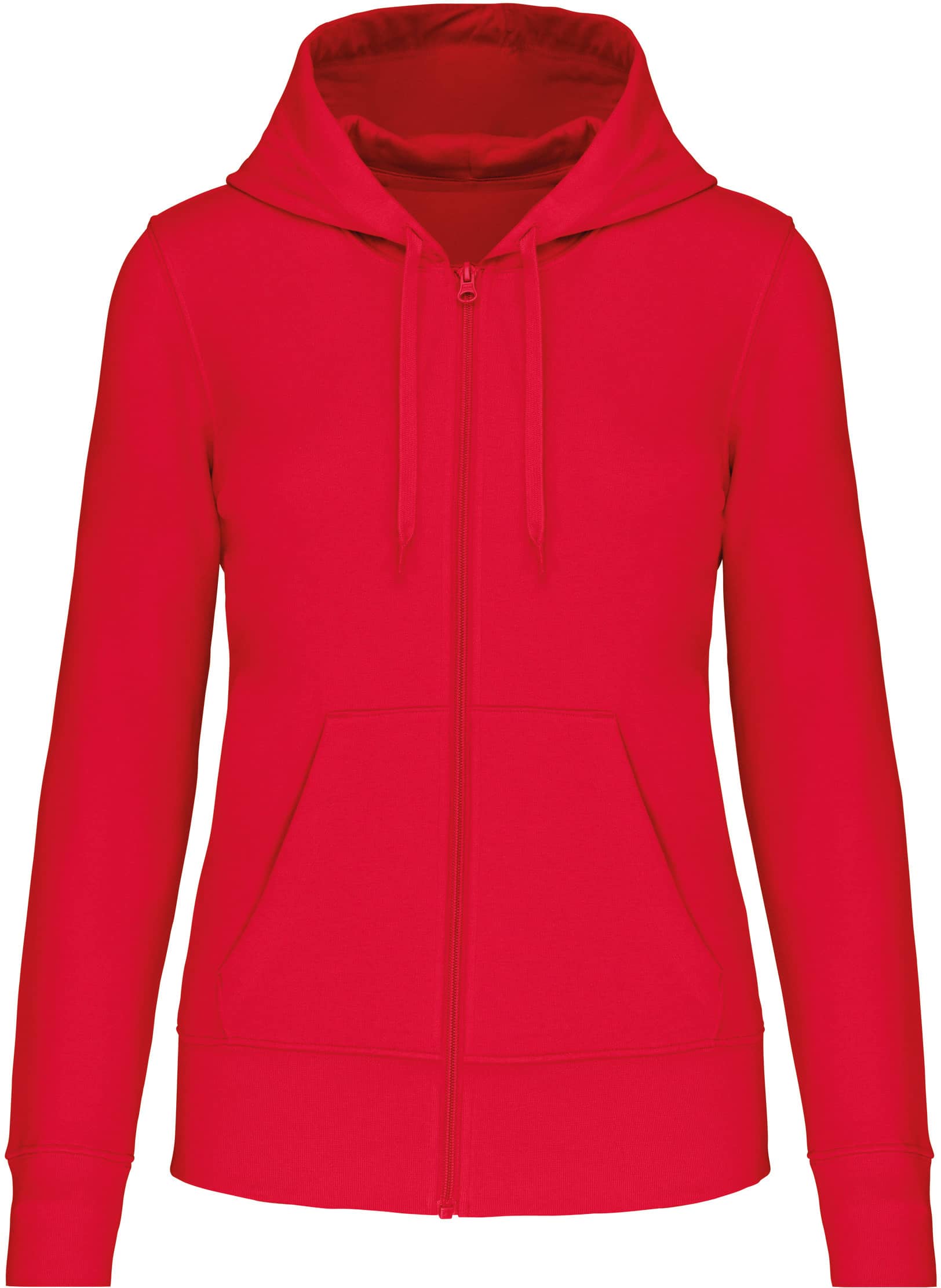 Umweltfreundliches Kapuzensweatshirt mit Reißverschluss Damen