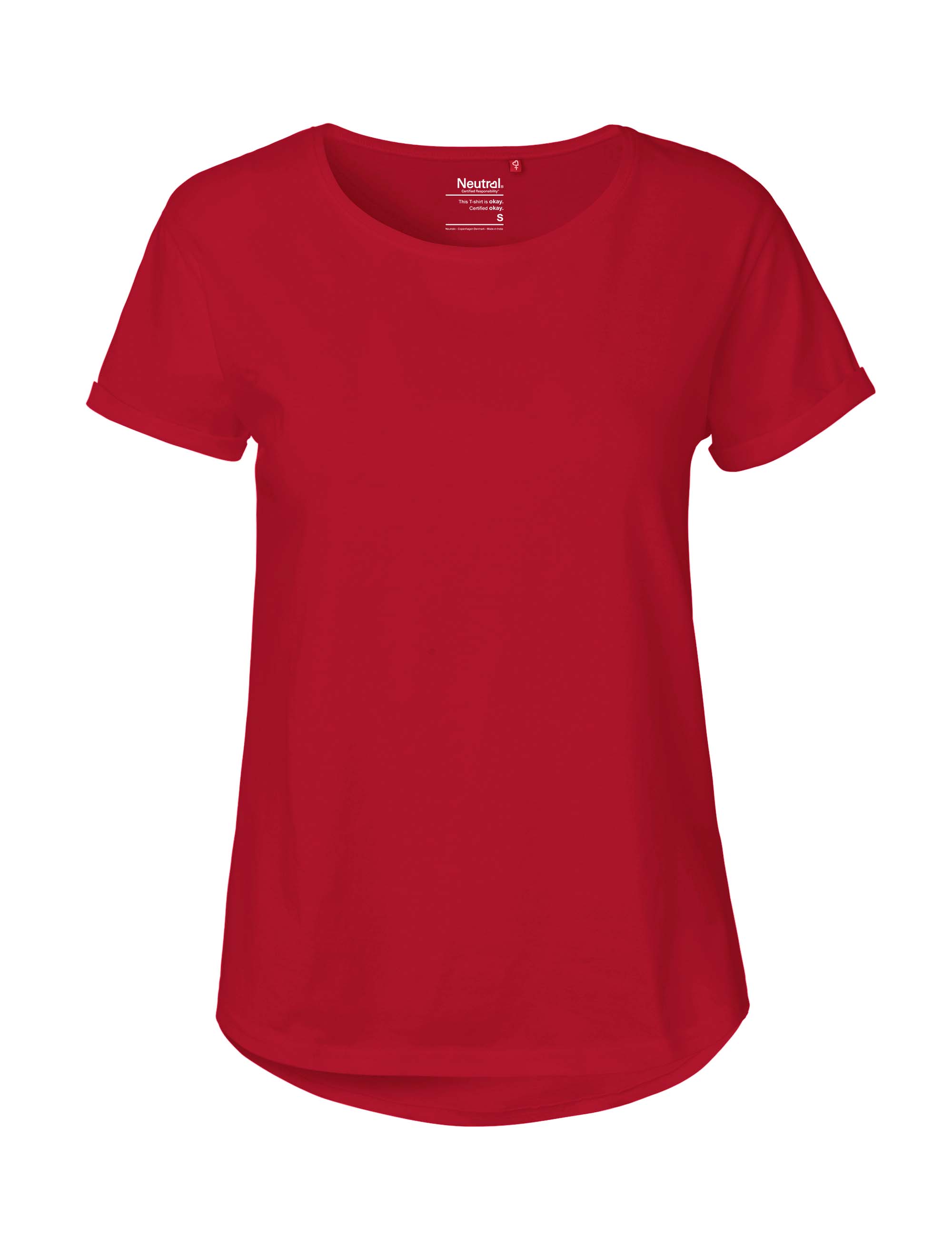 Roll-Up Damen-T-Shirt aus Fairtrade-Baumwolle