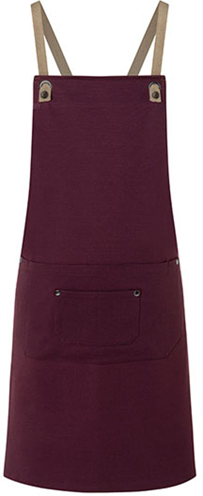 Modische Latzschürze "Urban-Nature" mit Kreuzträgern