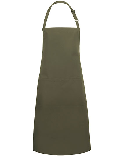 Basic-Latzschürze mit Tasche und Schnalle