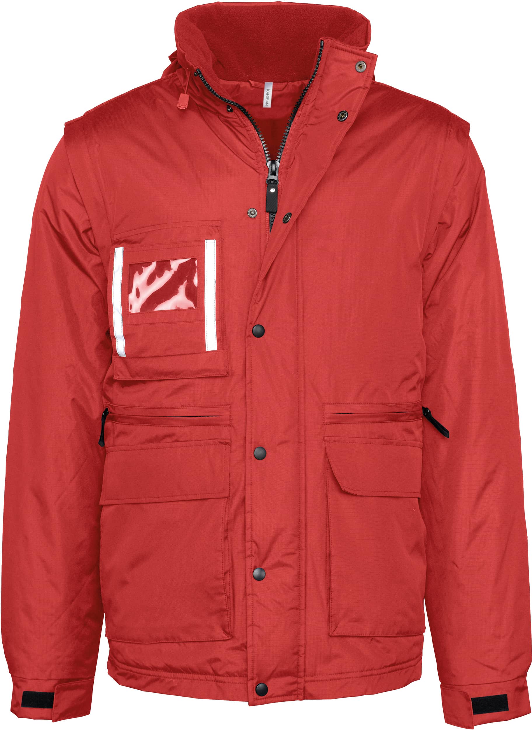 Workwear Parka mit abtrennbaren Ärmeln