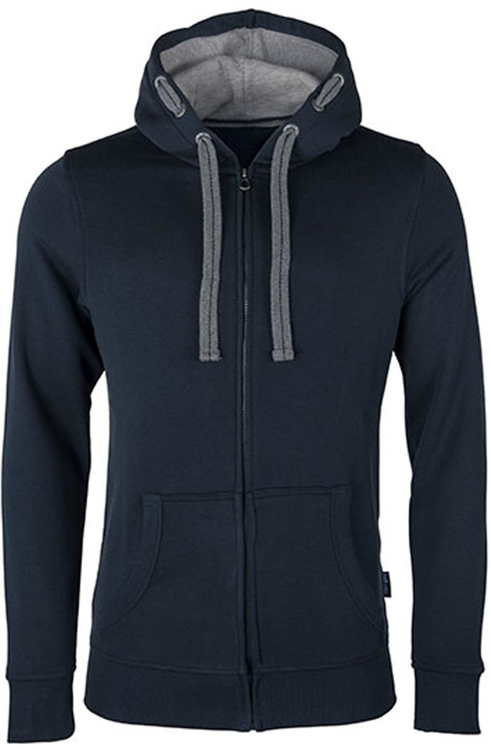 Weicher schmal geschnittener Herren-Zip-Hoodie