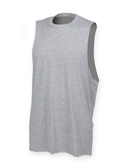 Men´s High Neck Slash Armhole Vest