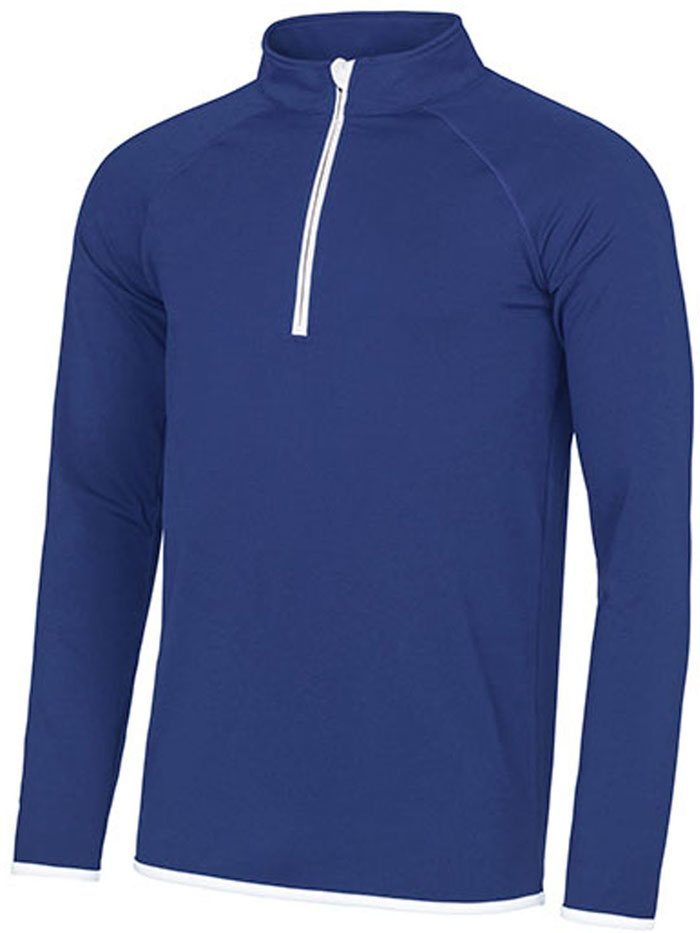Slim Fit Herren Sport-Sweater mit 1/2-Zip