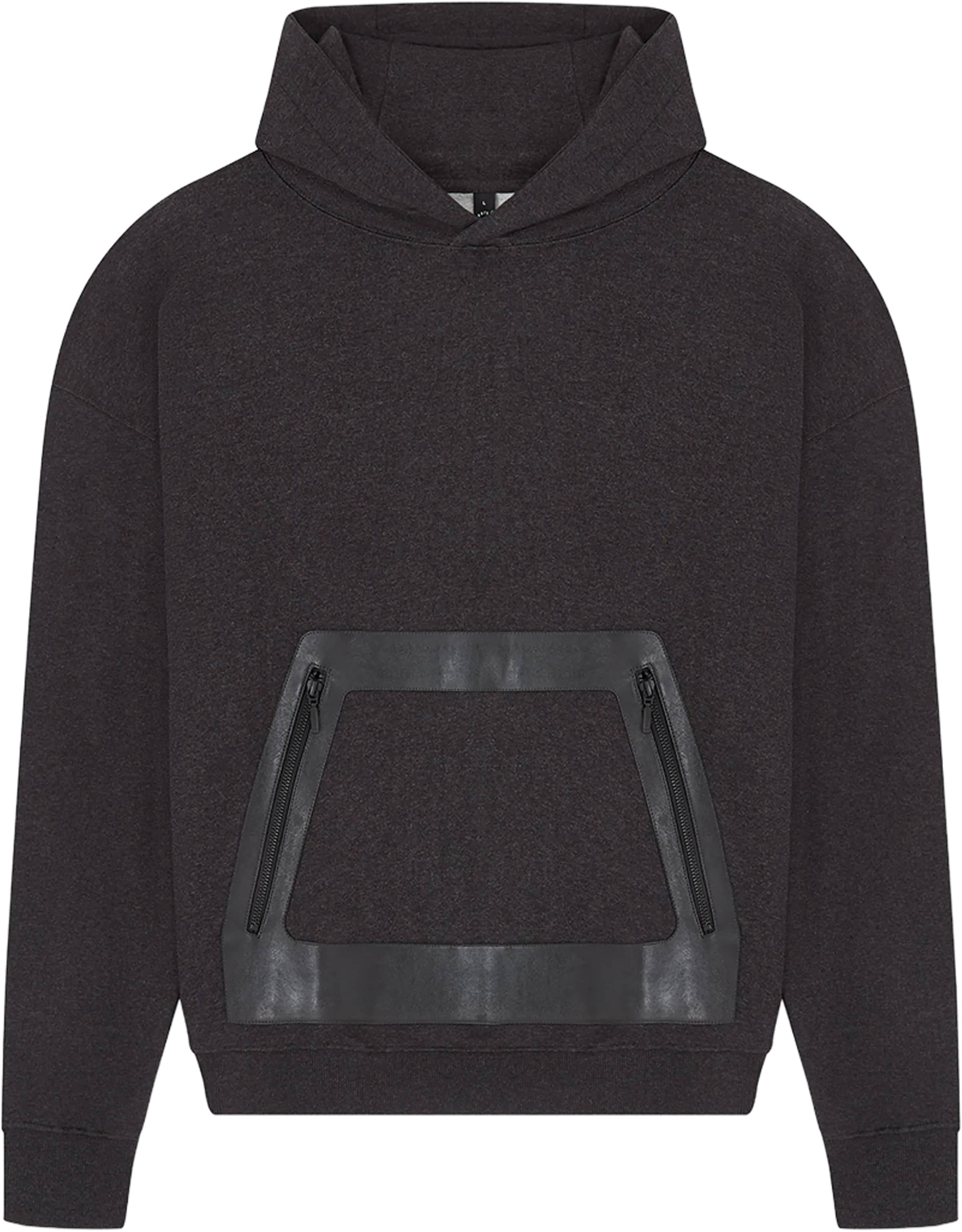 Earth Positive Vegan Leather Panel Hoodie