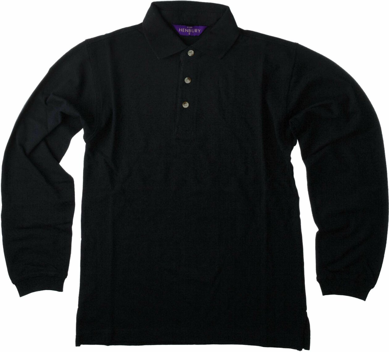 Long Sleeved Cotton Piqué Polo Shirt